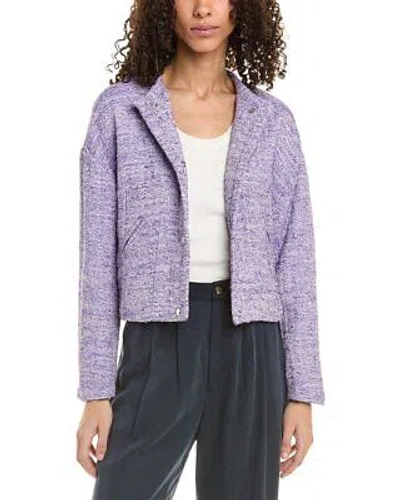 Pre-owned Iro Lurex Tweed Jacket Women's In Purple