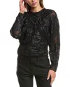 Iro Mabel Silk-blend Top In Black