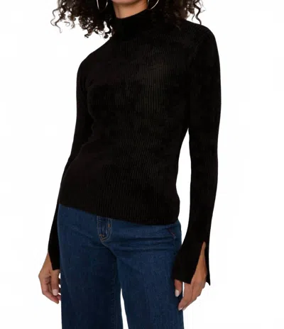 Iro Maissa Mock Neck Top In Black