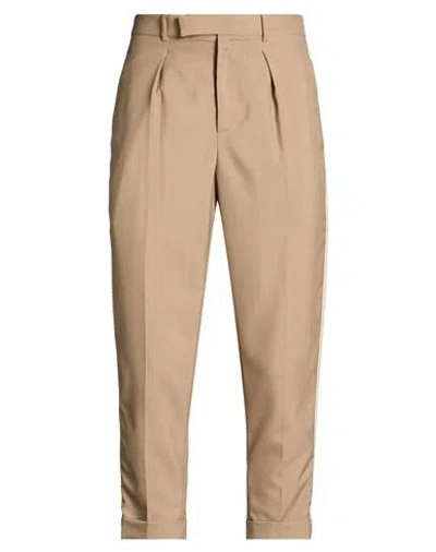 Iro Man Pants Camel Size 32 Wool, Polyester In Neutral