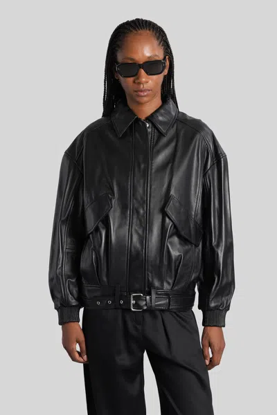 Iro Manka Biker Jacket In Black Leather