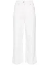 Iro Martine Cropped Straight Jeans In Neutrals