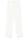 Iro Womens Whi01 Lambert Cut-out Embroidered High-rise Denim Jeans In White