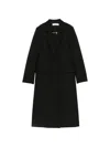 Iro Matha Double-breasted Coat In Black