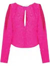 Iro Maurita Textured-finish Top In Pink