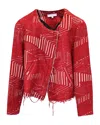 Iro Mepsie Jacket In Red Acrylic In Red