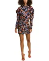 Iro Merera Silk-blend Mini Dress In Multi
