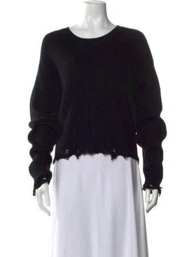 Pre-owned Iro Merino Wool Crew Neck Sweater In Black