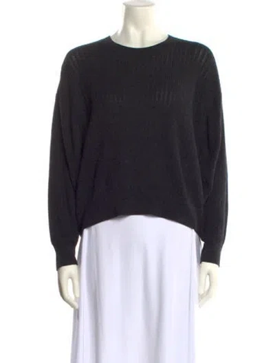 Pre-owned Iro Merino Wool Crew Neck Sweater In Blue