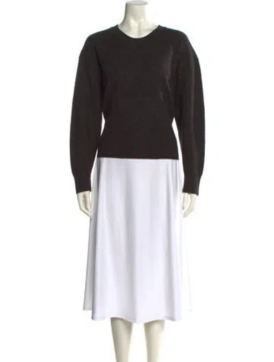 Pre-owned Iro Merino Wool Crew Neck Sweater In Brown