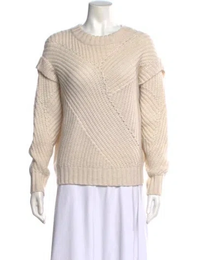 Pre-owned Iro Merino Wool Crew Neck Sweater In Neutral