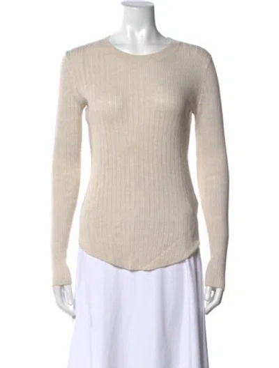 Pre-owned Iro Merino Wool Crew Neck Sweater In Neutral