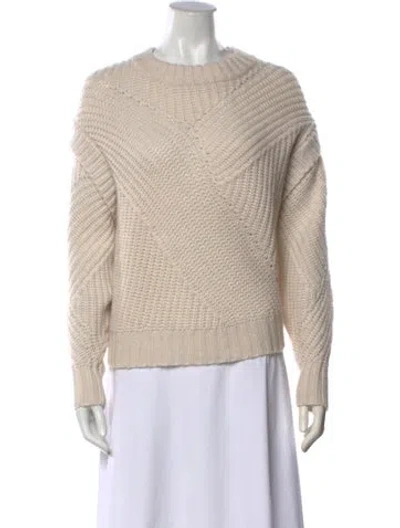 Pre-owned Iro Merino Wool Crew Neck Sweater In Neutrals
