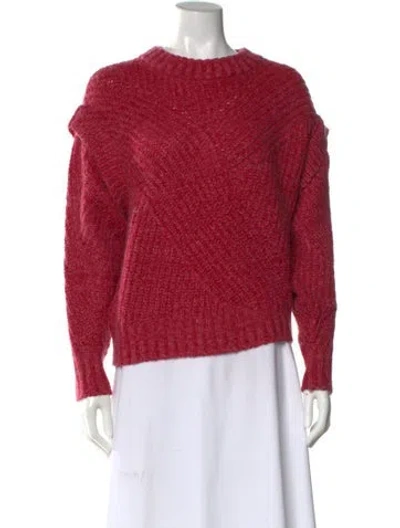 Pre-owned Iro Merino Wool Crew Neck Sweater In Red