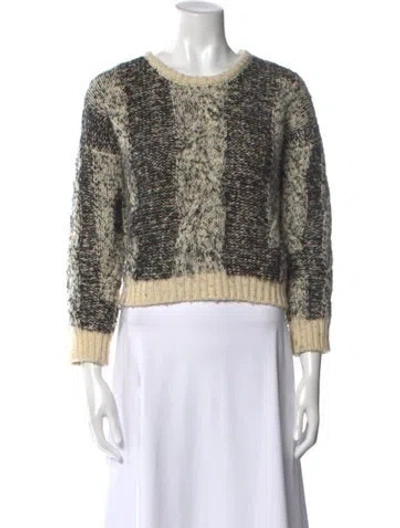 Pre-owned Iro Merino Wool Printed Sweater In Neutral