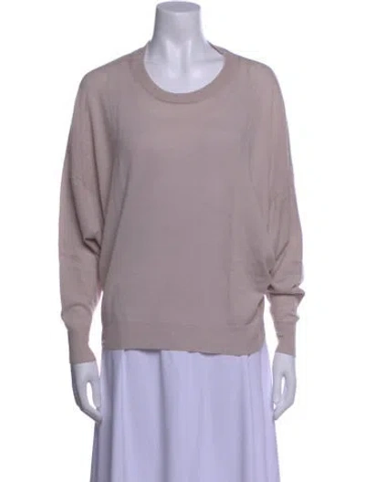 Pre-owned Iro Merino Wool Scoop Neck Sweater In Purple