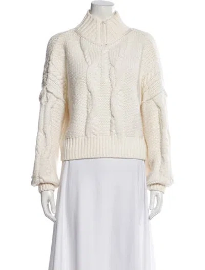 Pre-owned Iro Merino Wool Turtleneck Sweater In Neutral