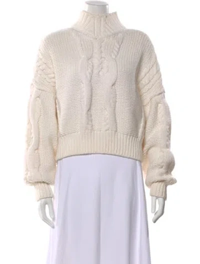 Pre-owned Iro Merino Wool Turtleneck Sweater In Neutral