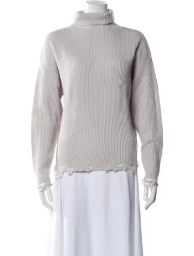 Pre-owned Iro Merino Wool Turtleneck Sweater In Purple