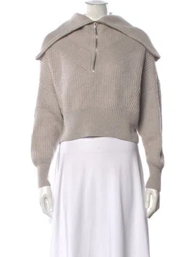 Pre-owned Iro Merino Wool V-neck Sweater In Neutral