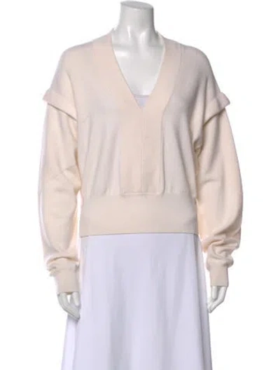 Pre-owned Iro Merino Wool V-neck Sweater In Pink