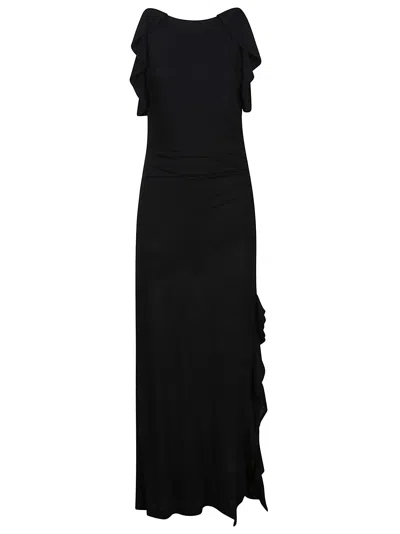 Iro Miassa Sleeveless Gathered Maxi Dress In Black