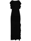 Iro Miassa Sleeveless Gathered Maxi Dress In Black