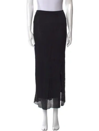 Pre-owned Iro Midi Length Skirt In Black