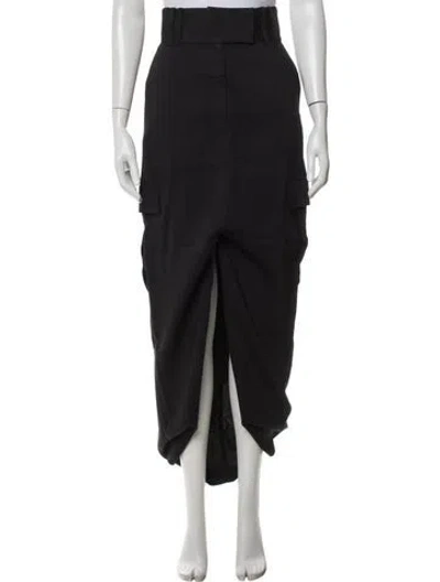 Pre-owned Iro Midi Length Skirt In Black