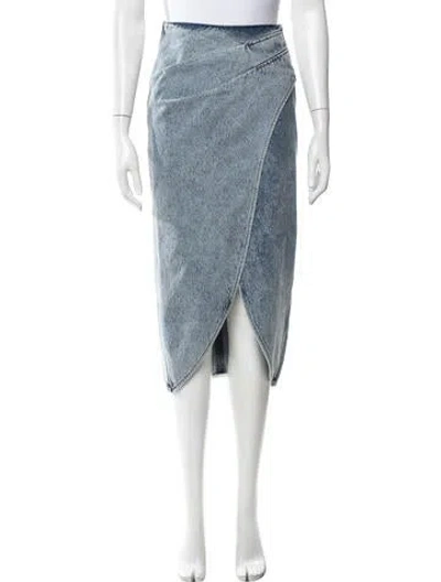 Pre-owned Iro Midi Length Skirt In Blue