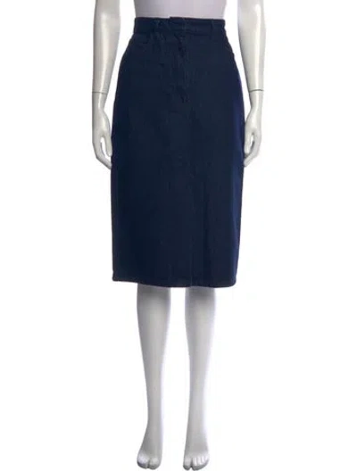 Pre-owned Iro Midi Length Skirt In Blue