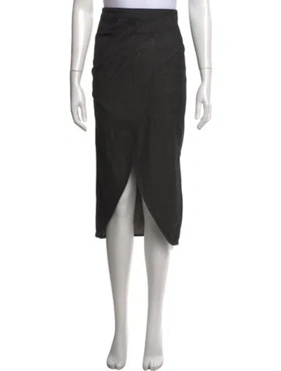 Pre-owned Iro Midi Length Skirt In Gray