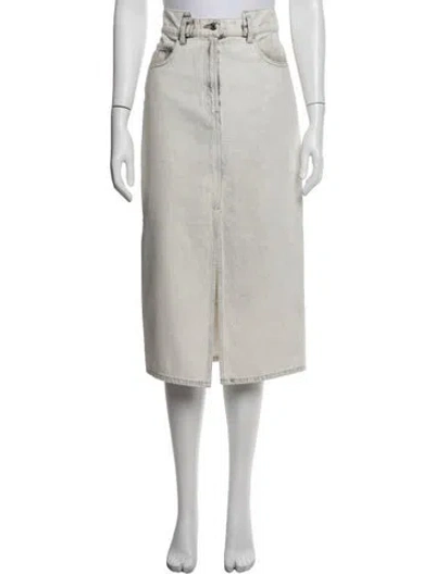 Pre-owned Iro Midi Length Skirt In Grey