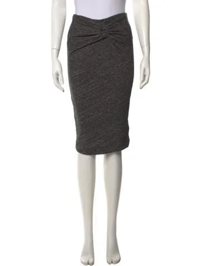 Pre-owned Iro Midi Length Skirt In Grey