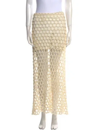 Pre-owned Iro Midi Length Skirt In Neutral