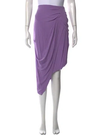 Pre-owned Iro Midi Length Skirt In Purple