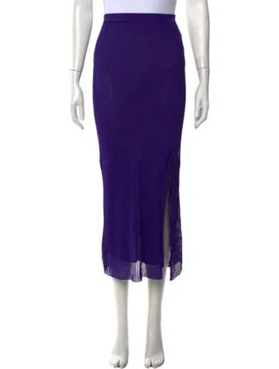 Pre-owned Iro Midi Length Skirt In Purple