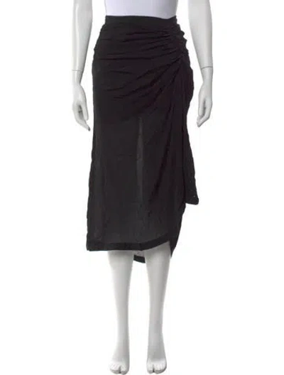 Pre-owned Iro Midi Length Skirt W/ Tags In Black