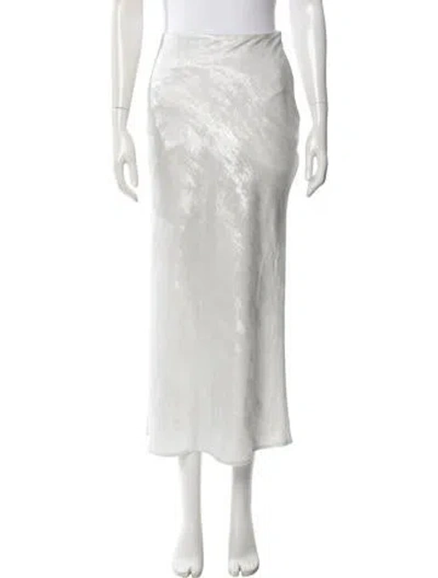 Pre-owned Iro Midi Length Skirt In White