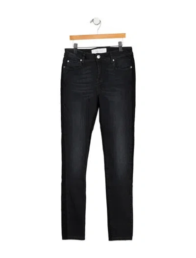 Pre-owned Iro Mid-rise Skinny Leg Jeans In Black