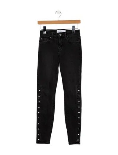 Pre-owned Iro Mid-rise Skinny Leg Jeans In Black