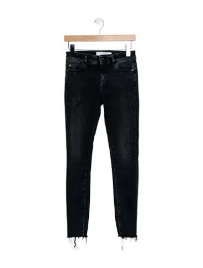 Pre-owned Iro Mid-rise Skinny Leg Jeans In Black