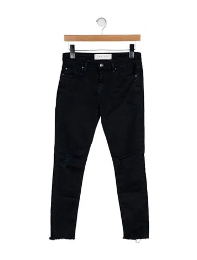 Pre-owned Iro Mid-rise Skinny Leg Jeans In Black