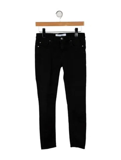 Pre-owned Iro Mid-rise Skinny Leg Jeans In Black