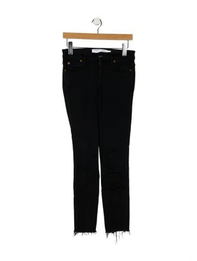 Pre-owned Iro Mid-rise Skinny Leg Jeans In Black