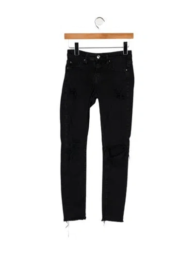 Pre-owned Iro Mid-rise Skinny Leg Jeans In Black