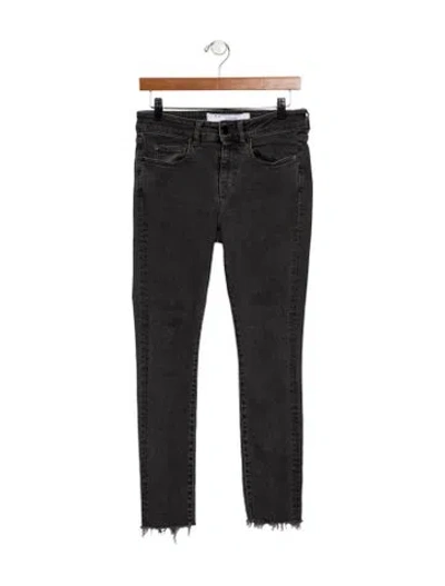 Pre-owned Iro Mid-rise Skinny Leg Jeans In Black