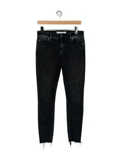 Pre-owned Iro Mid-rise Skinny Leg Jeans In Black