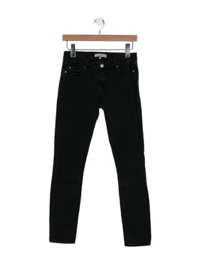 Pre-owned Iro Mid-rise Skinny Leg Jeans In Black