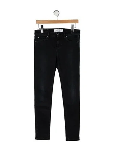 Pre-owned Iro Mid-rise Skinny Leg Jeans In Black